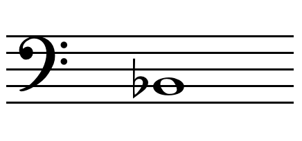 B0flat note